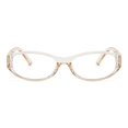 thumbnail image 2 of Lentes de bloqueo de luz azul LJCZKA Retro ovalados champán, 2 of 8
