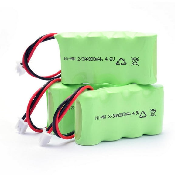 3 Packs NiMH 2/3AA 4.8V 300mah Battery for LED Light RC Toy Car Insect Repeller 4.8V 300mAh NiMH Battery