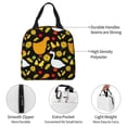 thumbnail image 3 of Yiaed Farm Goose Print Insulated Lunch Bag Reusable Cute Tote Lunch Box, Leakproof Cooler Lunch Bags for Work Office Travel School Picnic, 3 of 5