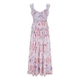 thumbnail image 4 of Vestido de Verano para Mujeres Sexy Moda Plegado Impresión sin Mangas Vestido de Cuello en V Poliéster, Falda Casual para la Playa Y la Fiesta, 4 of 7