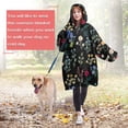 thumbnail image 4 of Wearable Oversized Blanket,Pioneer Flower Floral Print Pattern Wearable Blanket Hoodie for Adults,Cozy Hooded Blankets with Super Pockets,Super Warm Fuzzy Pullover for Women & Men, 4 of 6