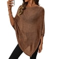 thumbnail image 2 of Womens Sheer Knit Poncho Crochet Summer Tops See Through Mesh Spring Sweaters Beach Cover Ups for Women 2026, One Size, 2 of 8