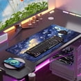 thumbnail image 3 of Pastel Large Mouse Pad Blue Desk Mat Aesthetic Sky Kawaii Gaming Mouse Pad XXL Keyboard Computer Mat Cute Desk Decor Office Gift 31.5 X15.7 in, 3 of 7
