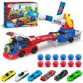 thumbnail image 1 of Camión de juguete para niños con 12 pelotas de EVA, 6 coches de carreras fundidos a presión, eyecció, 1 of 7
