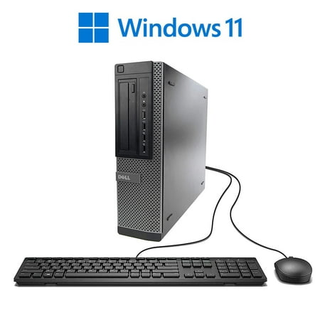 Dell Desktop 7010 Computer PC Intel Core i3- 2100 3.1 GHz 16GB 480SSD HDD DVD Wi-Fi Windows 11 Pro with (Monitor Not Included)