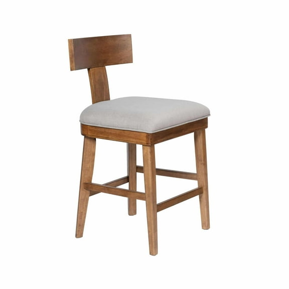 Theodora T- Back Counter Stool with Wood Seat Frame and Cushion