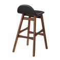 thumbnail image 4 of Modway Juno 30" Upholstered Faux Leather & Wood Bar Stool in Brown (Set of 2), 4 of 10