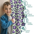 thumbnail image 3 of Blackout Kids Curtains,Green and Purple Of Leopard Print Childrens Insulated Curtains Set Of 2,Bedroom Essentials,Toddler Room Decor 42"x84", 3 of 5
