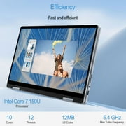 Dell Inspiron 7440 14 FHD+ Touchscreen AI 2-in-1 Convertable Laptop, Intel Core 7 150U (Beats Intel i7 1355U), 32GB DDR5 RAM, 2TB SSD, HDMI, Wi-Fi 6, W11H