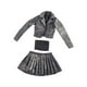 thumbnail image 1 of Conjunto de chaqueta corta, falda plisada y top de tubo a escala 1/6 Conjunto de traje corto en miniatura Gris negro, 1 of 9