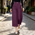 thumbnail image 5 of SBYOJLPB Women's Wide-leg Pants Solid Color Loose Casual Comfortable High-waisted Trousers, 5 of 7