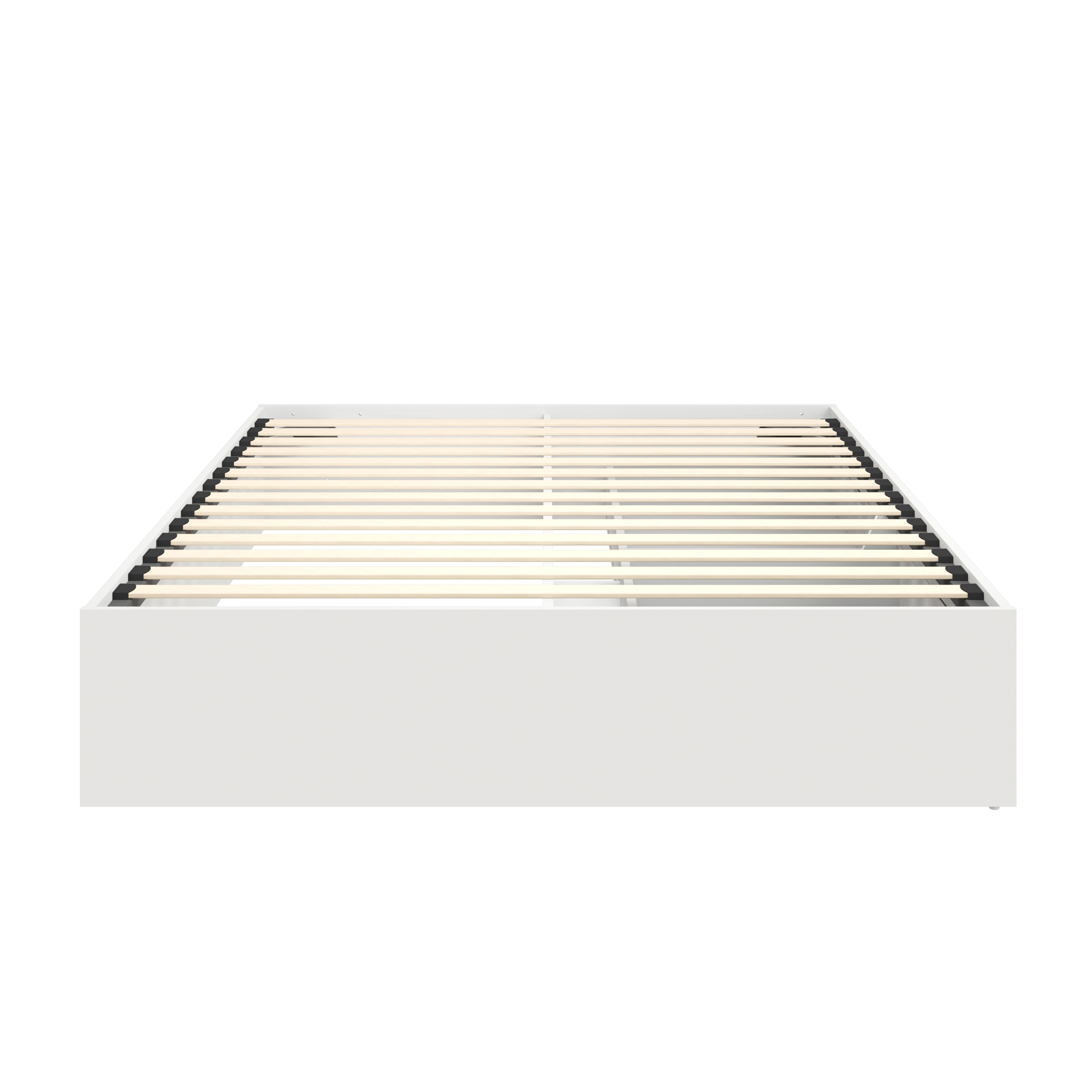 Nexera Hunter Full Size 2-Drawer Storage Bed Frame, White