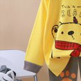 thumbnail image 7 of NOLDARES Toddler Baby Boy Clothes Print Long Sleeve Sweatshirt Tops Pants Set 2pcs Fall Winter Outfits Casual Clothing(Yellow,6-12 M), 7 of 7