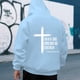 thumbnail image 3 of MHFRRA Sudadera con Capucha Estampada, Cómoda Sudadera con Capucha con Un Elegante Diseño Gráfico para Uso Informal y Actividades Al Aire Libre Azul claro, 3 of 5