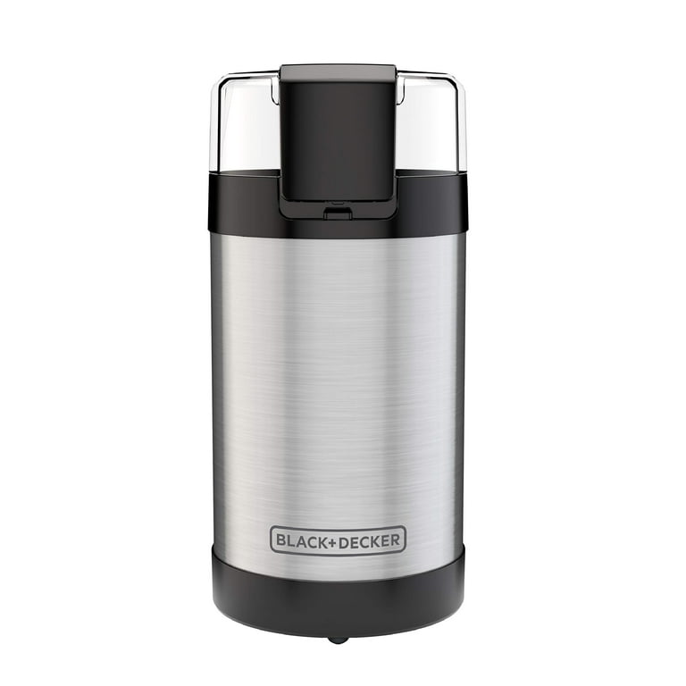 BLACK+DECKER Coffee Grinder, One Touch Push-Button Control, Stainless Steel  CBG110S
