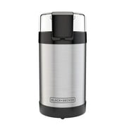 BLACK+DECKER Coffee Grinder, One Touch Push-Button Control, Stainless Steel CBG110S