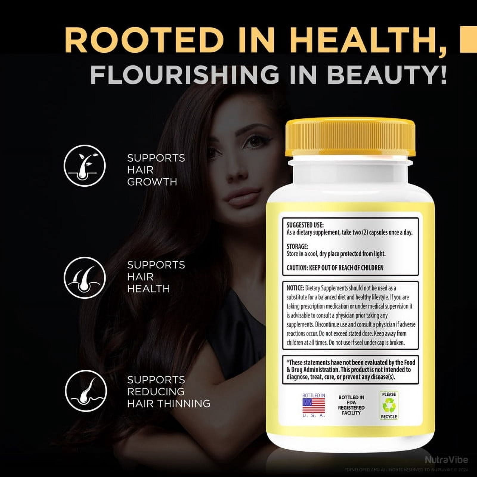 (2 Pack) Abundant Capsules, Official Abundant Formula Hair Care Pills for Thicker, Fuller, and Healthier Hair, The Ultimate Hair Revival and Regrowth Solution, Reviews (120 Capsules)