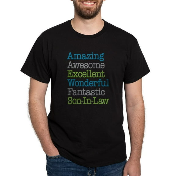 CafePress - Son In Law Amazing Fantastic Dark T Shirt - Men's Classic Graphic Cotton T-Shirt