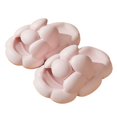 thumbnail image 4 of Zapatilla de verano para mujer Diseño ergonómico Suave antideslizante Agradable para la piel Zapatilla de suela gruesa para citas Viajes al aire libre Rosa 38-39 Adecuado para 37-38, 4 of 8
