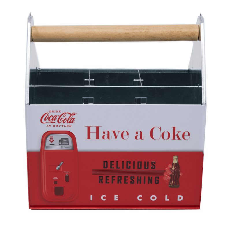 Authentic Coca Cola Coke Tin Utensil Caddy New