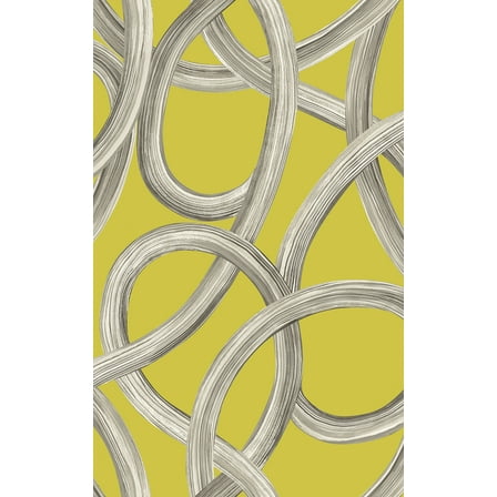 ohpopsi Calix Chartreuse Twisted Geo Wallpaper
