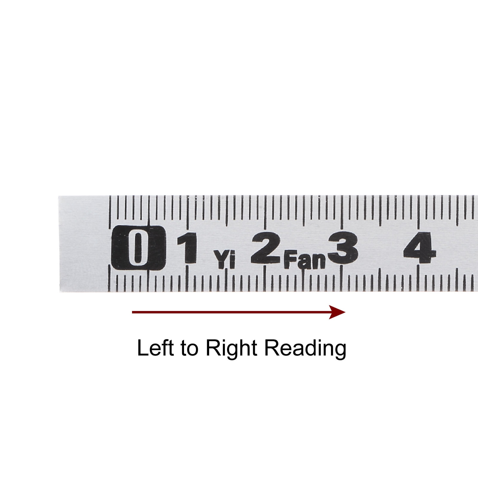 Self-Adhesive Measuring Tape 500cm Stainless Steel Metric Left to Right Read, 2 Pieces