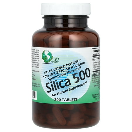World Organics Silica-500mg 200 Tablet