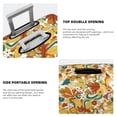 thumbnail image 4 of Bingfone 70s Groovy Hippie Luggage Cover Washable Suitcase Cover Protector Anti-scratch Suitcase cover Fits 18-32 Inch Luggage (No luggage included), 4 of 8