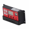 thumbnail image 3 of Controlador de carga solar Panel solar ajustable Batería Regulador inteligente con pantalla LCD 12V 24V10A, 3 of 15