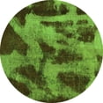 thumbnail image 1 of Ahgly Company Indoor Round Abstract Green Modern Area Rugs, 4' Round, 1 of 4