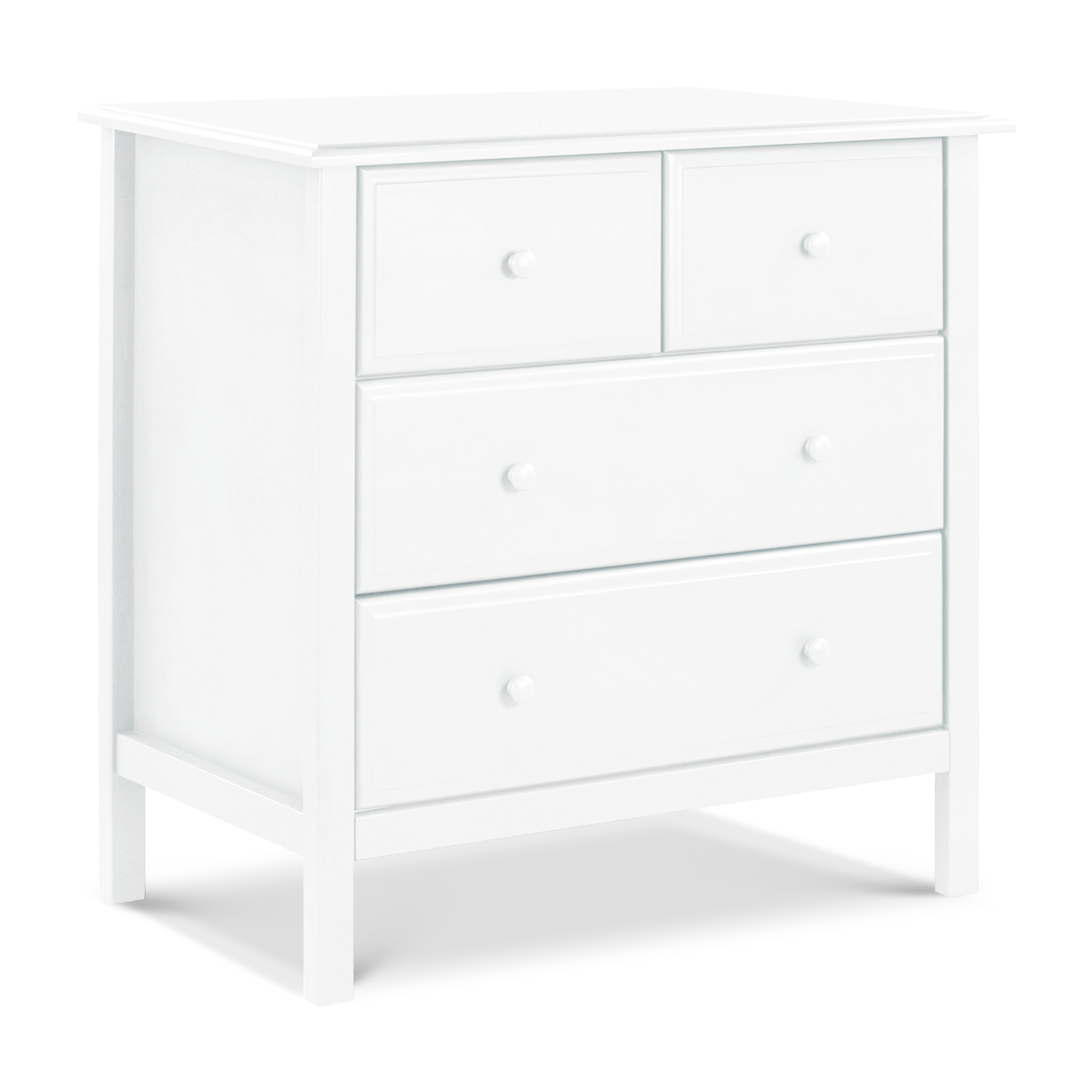 DaVinci Autumn 4 in 1 Convertible Crib, 4 Drawer Dresser in White  Hypoallergenic Universal Fit 6 inch Ultra Firm Deluxe Crib Mattress Value Set - image 2 of 4
