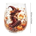 thumbnail image 3 of Witch Stemless Wine Glass Set, 6 Piece Gothic Crystal Ball Glass Cups for Halloween, Witch Themed Stemless Tumbler for Witchy Decor and Party Drinking, Vintage Style, 3 of 7