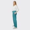 thumbnail image 3 of SPECTRUM UNIFORMS Unisex Scrub Pant Cargo Pant | Elastic and Drawstring Waist Soft Fabric Ideal for Medical Professionals Lab Work Wear Nurse Pant Teal, 3 of 5