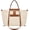 Beige & Brown, variant on Laptop Tote Bag for Women,15.6 Inch Leather Work Bag Computer Purse,  Business Briefcase Handbags