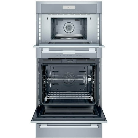 Thermador - Masterpiece Series 30" Built-In Electric Convection Wall Oven with Built-In Speed Microwave and Warming Drawer - Stainless Steel