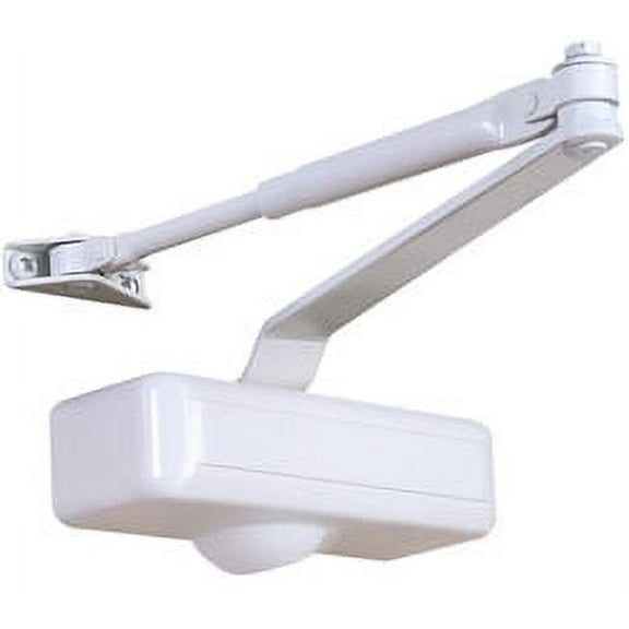 Tell Manufacturing DC100081 Ivory Lightweight Residential Door Closer