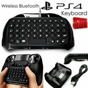 SEIWEI Wireless Keyboard, Mini Wireless Keyboard,Mini Wireless Gaming Keyboard Controller, for PS4 Play Station 4 VHE Black