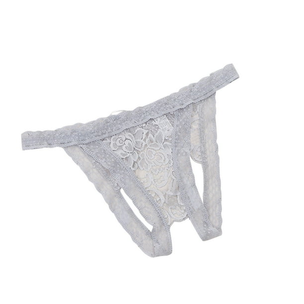 TAIAOJING 3 Pack Women Sexy G-String Thong Sexy Lace Perspective ...