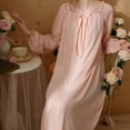 thumbnail image 6 of Sngxgn Women's Nightshirt Short Sleeve Soft Nightgown Sleep Dress With Pocket(Pink,XL), 6 of 8