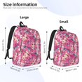 thumbnail image 4 of Customized Pink Barbies Faces Canvas Backpack Men Women Basic Bookbag for School College Bags, 4 of 5