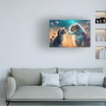 thumbnail image 3 of Canvas Wall Art - Ray Heere 'Cats And Dogs 5' Wall Art for Living Room, Bedroom, or Office Décor by Trademark Fine Art - 32 x 22 Inches, 3 of 4