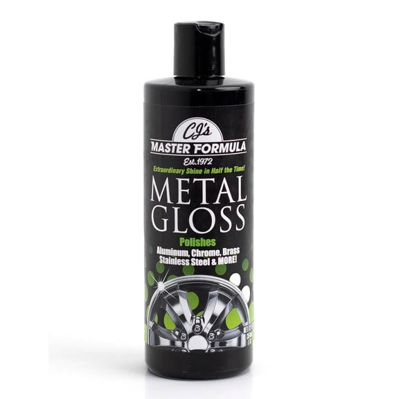 Metal Gloss Detail Polish Extraordinary Shine for All Metals Aluminum, Chrome, Brass, Stainless Steel, Silver, Gold, Peter, and More