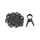 thumbnail image 5 of 100 clips de soporte para plantas de jardín, clips para tallos de enredaderas y flores, clips para injertos de tomates. 20 cm negro, 5 of 9