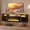 Black, variant on PUKAMI 70" Floating Fireplace TV Stand, Floating TV Stand Wall Mounted with 36" Electric Fireplace, Entertainment Center with LED Lights and Storage Cabinet for TVs up to 80", for Living Room, Black