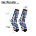 thumbnail image 2 of Fuzoiu Cute Popcorn Print Kids Socks For Boys Girls,Grip Crew Socks with Non Slip,Lightweight Stretch Crew Socks,Toddlers Crew Boot Socks, 2 of 5