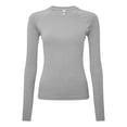thumbnail image 4 of Onna NN370 Women's Unstoppable Long Sleeve Fresh Underscrub Base Layer-Heather Grey-XS, 4 of 5