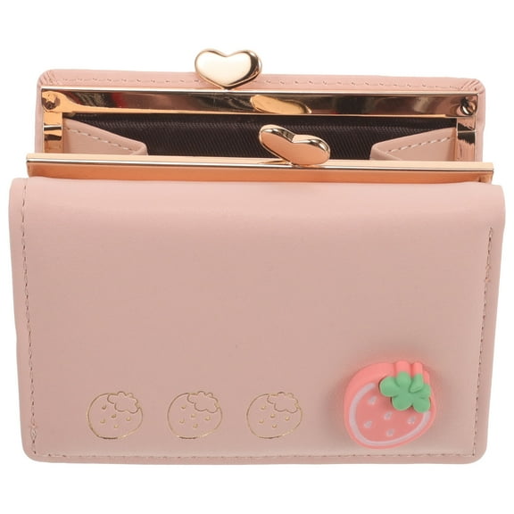 Niceauty 1Pack Cute Purses for Women Mini Wallet for Shopping Coin Storage Pink