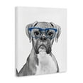 thumbnail image 2 of Stupell Industries Fun Boxer Dog Wearing Glasses Animals & Insects Painting Gallery Wrapped Canvas Print Wall Art, 2 of 5