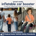 thumbnail image 2 of Asiento elevador inflable sin respaldo Hiccapop UberBoost rosa rosado, 2 of 7