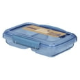 thumbnail image 1 of Sistema Ocean Bound Plastic Small Split Food Storage Container, 350 mL, BPA-Free, Teal or Blue (Not Selectable), 1 of 6